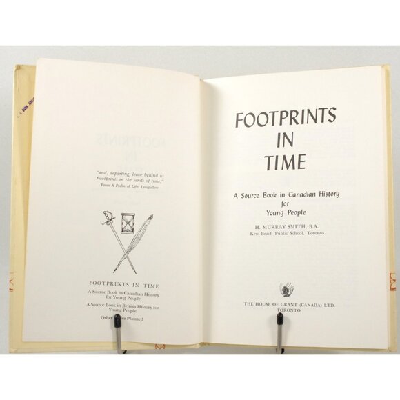 Canadian History Book, Footprints In Time, H Murray Smith, House of Grant 1962 - Picture 3 of 10